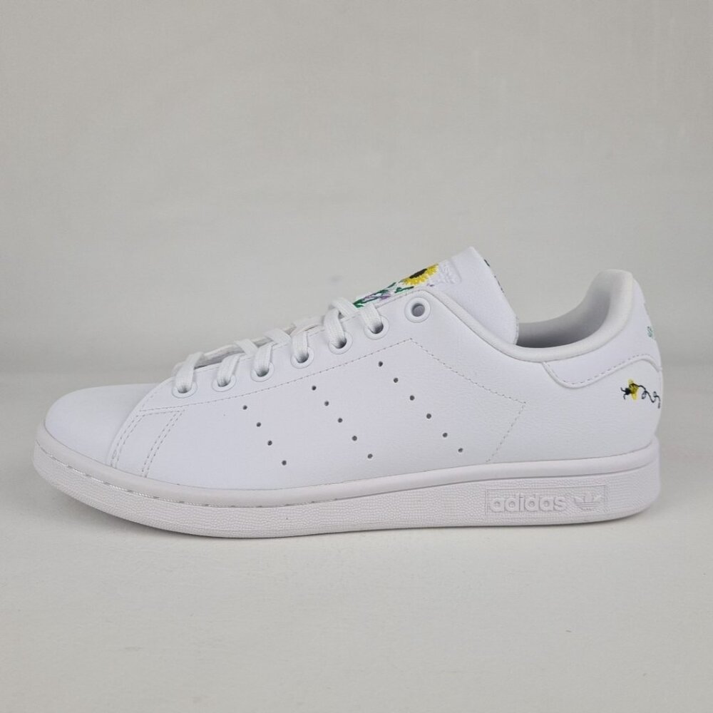 Adidas Stan Smith J Shoes White Originals Leather Size 7Y = 8.5 Wmns
